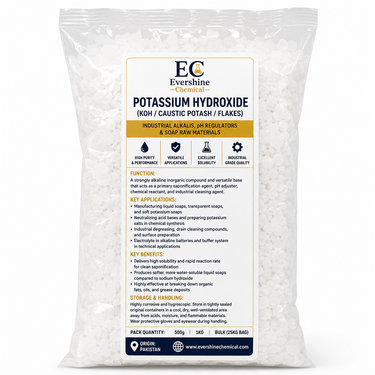 POTASSIUM HYDROXIDE (KOH / CAUSTIC POTASH)