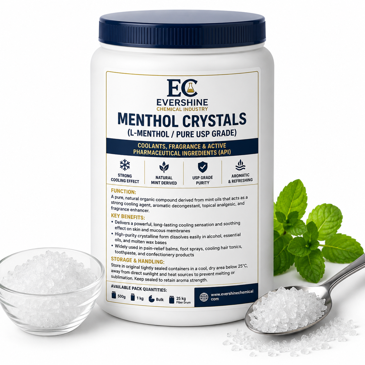 MENTHOL CRYSTALS (L-MENTHOL / PURE USP GRADE)