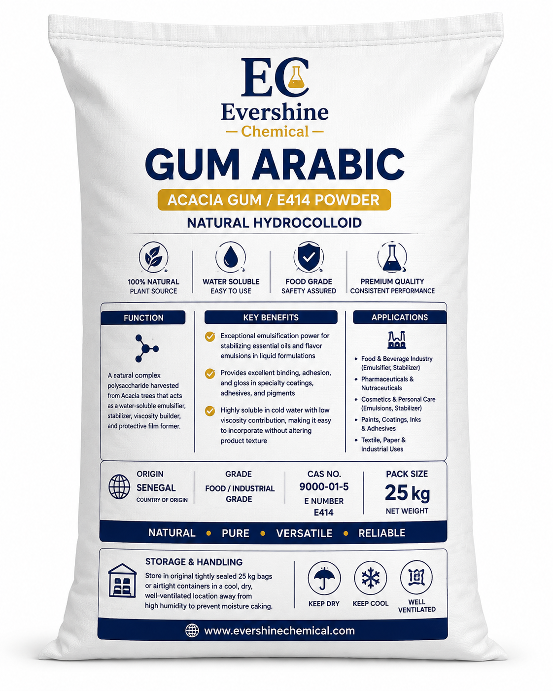 GUM ARABIC (ACACIA GUM / E414 POWDER)
