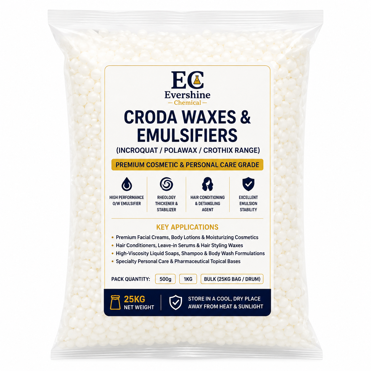 CRODA WAXES & EMULSIFIERS (INCROQUAT / POLAWAX / CROTHIX RANGE)